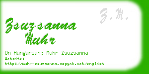 zsuzsanna muhr business card